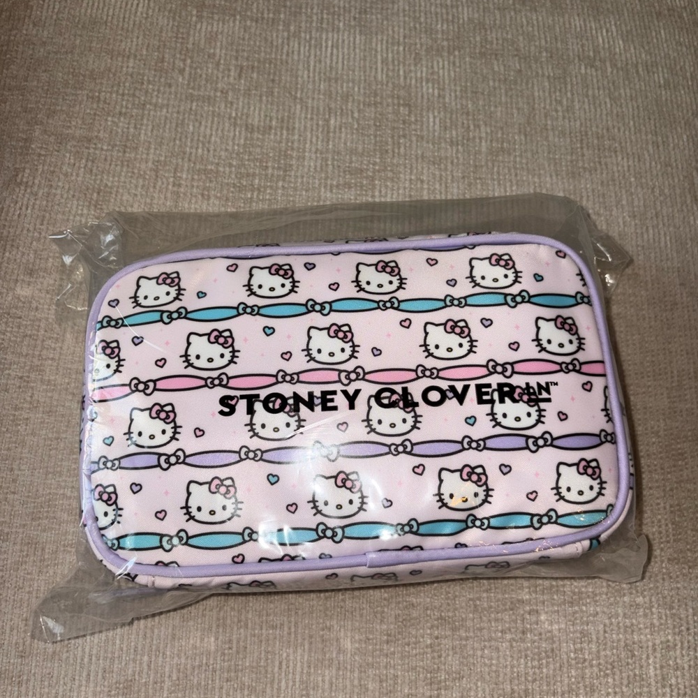 Stoney Clover Lane Hello Kitty Double Zip Pouch